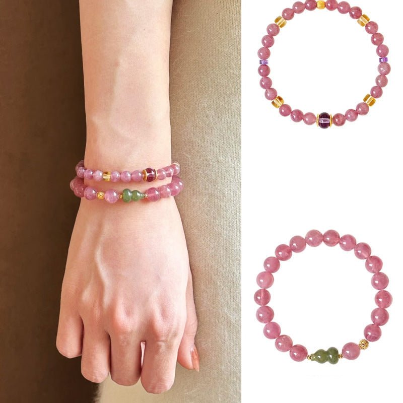 Blossom & Glow Crystal Bracelet Set - Lunaire Jewelry