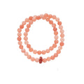 Blush & Aqua Agate Bracelet Set with Cloud Charm - Lunaire Jewelry