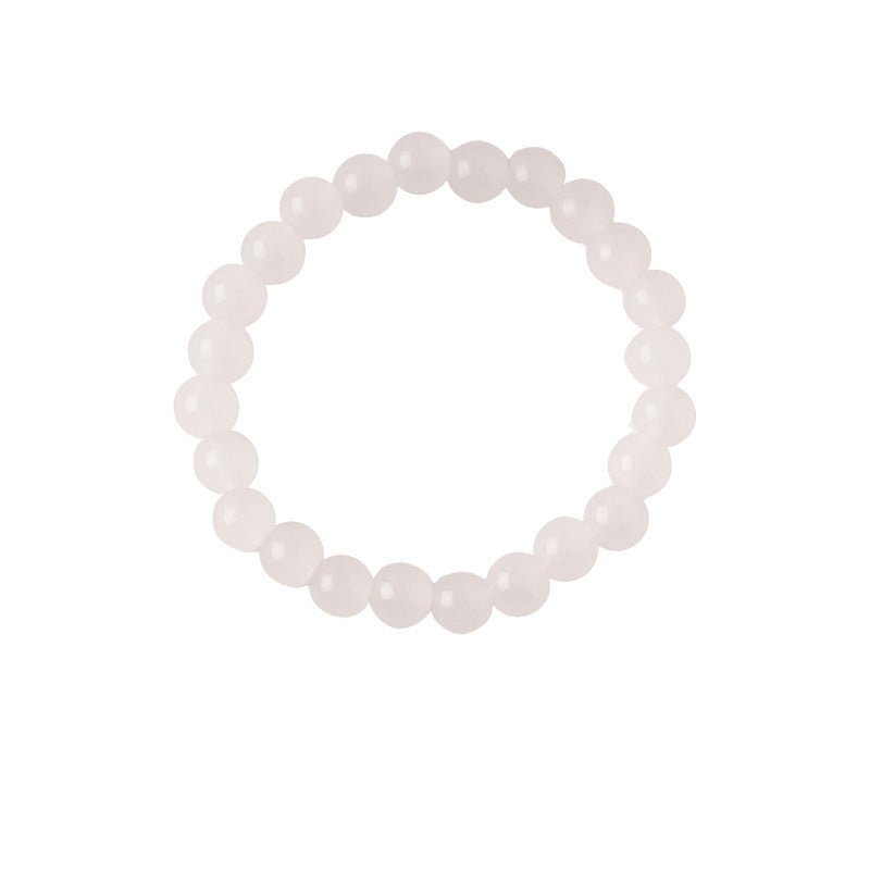 Cloudy White Crystal Minimalist Bracelet - Lunaire Jewelry