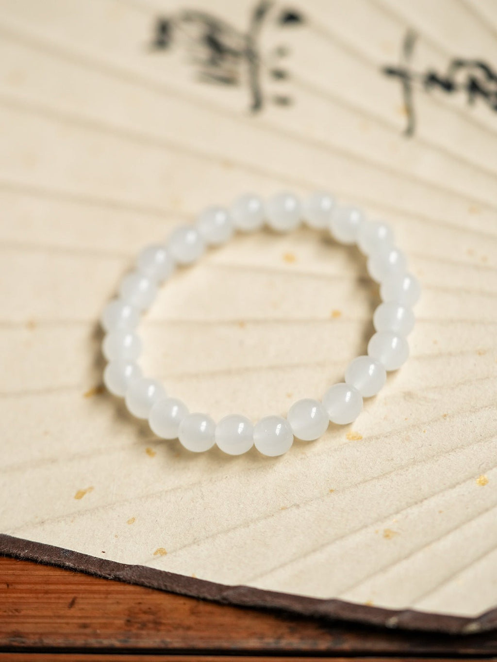Cloudy White Crystal Minimalist Bracelet - Lunaire Jewelry