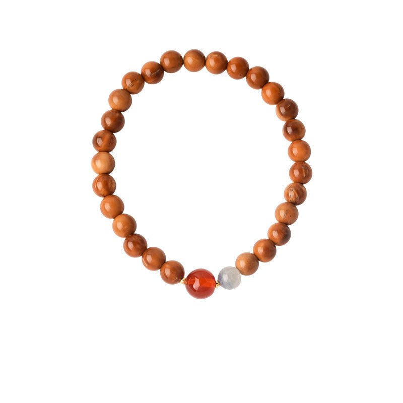 Crimson & Earthy Auspicious Bracelet Stack - Lunaire Jewelry