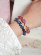 Dreamy Blue & Pink Crystal Bracelet Set - Lunaire Jewelry