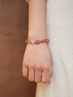 Dreamy Blue & Pink Crystal Bracelet Set - Lunaire Jewelry
