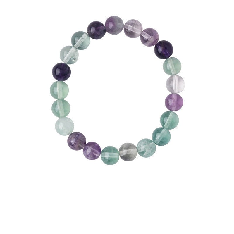 Earthly Serenity Fluorite & Rosewood Bracelet Set - Lunaire Jewelry