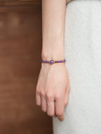 Ethereal Amethyst & Pearl Multi - Strand Bracelet Set - Lunaire Jewelry