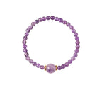 Ethereal Amethyst & Pearl Multi - Strand Bracelet Set - Lunaire Jewelry