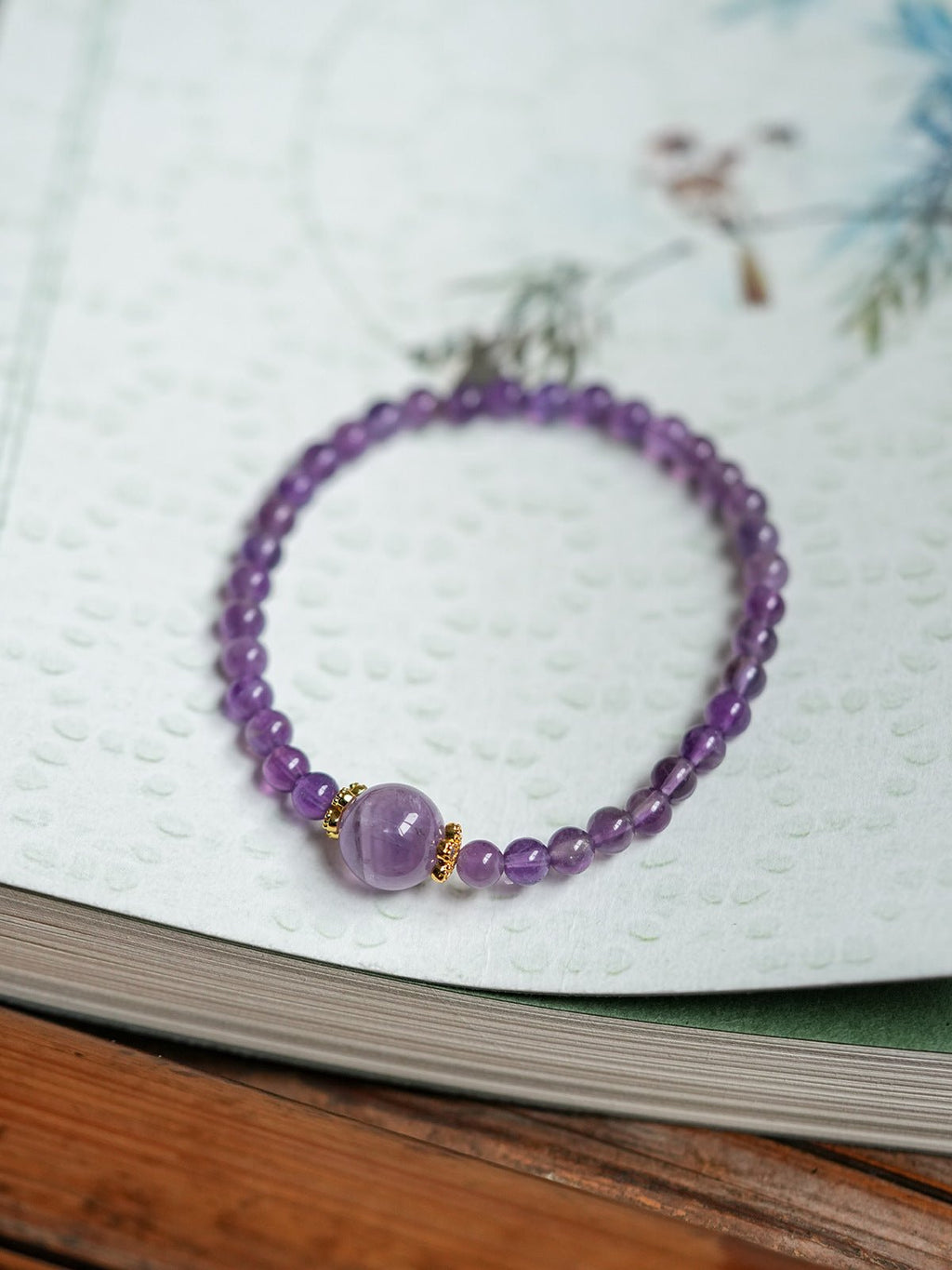Ethereal Amethyst & Pearl Multi - Strand Bracelet Set - Lunaire Jewelry
