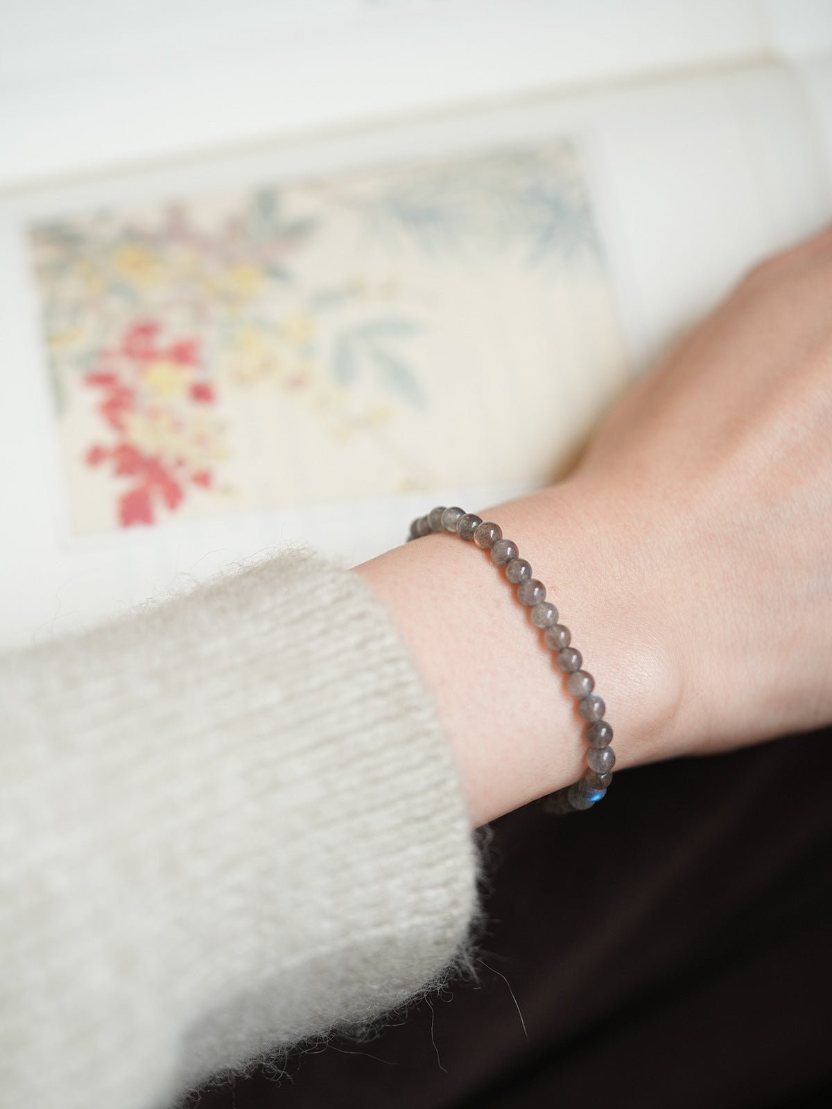 Forest & Smoke Crystal Bracelet Set - Lunaire Jewelry