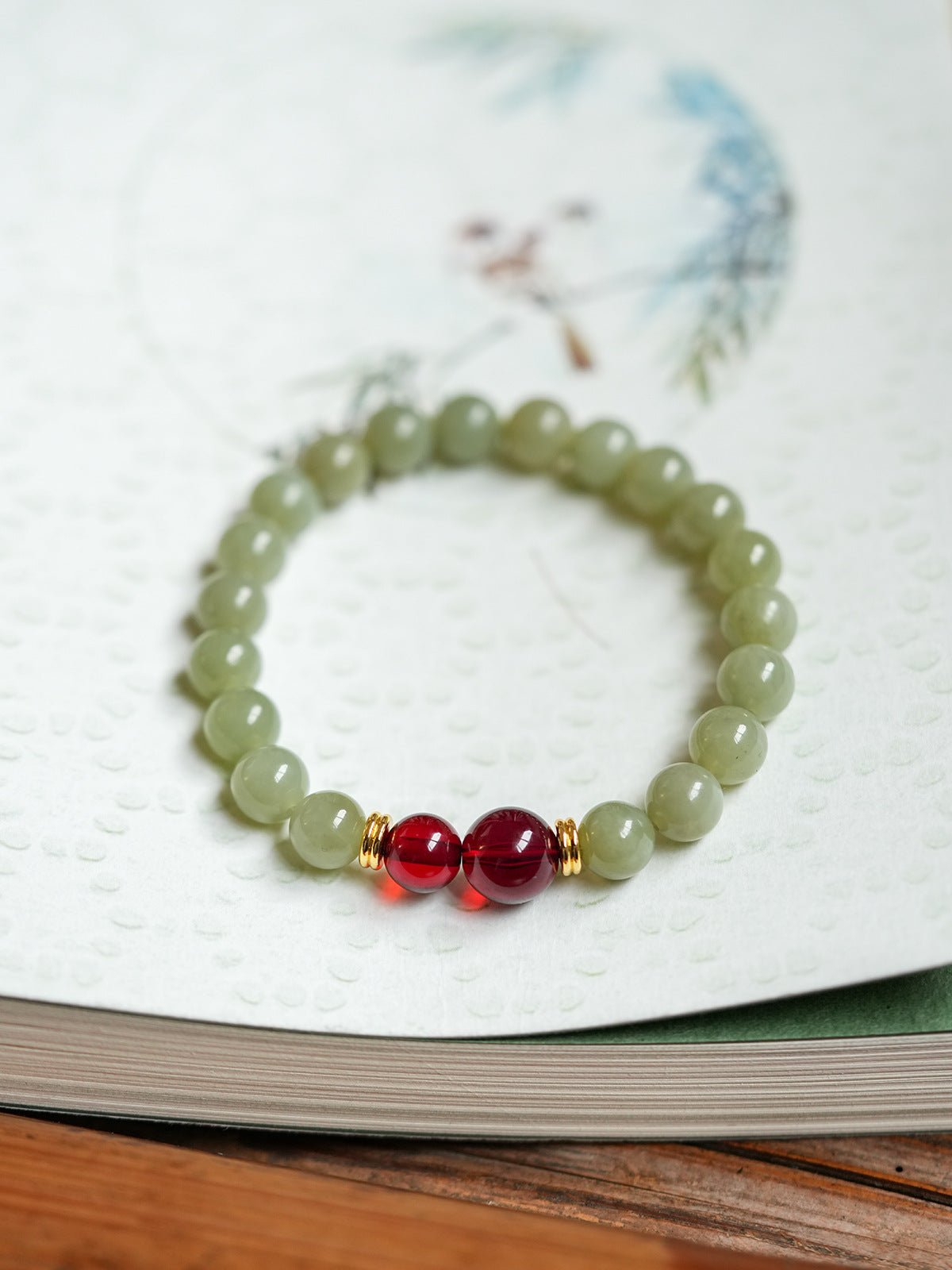 Forest & Smoke Crystal Bracelet Set - Lunaire Jewelry