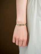 Four - Leaf Clover Crystal Bracelet Set - Lunaire Jewelry