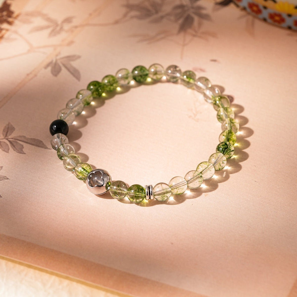 Four - Leaf Clover Crystal Bracelet Set - Lunaire Jewelry