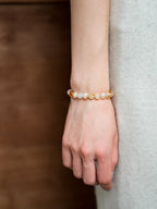 Golden Ray Topaz Beaded Bracele - Lunaire Jewelry