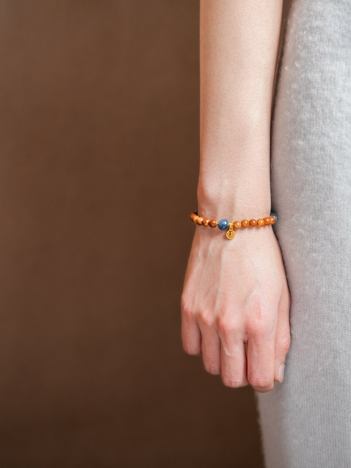 Intuition & Clarity Amethyst & Azurite Bracelet Set - Lunaire Jewelry