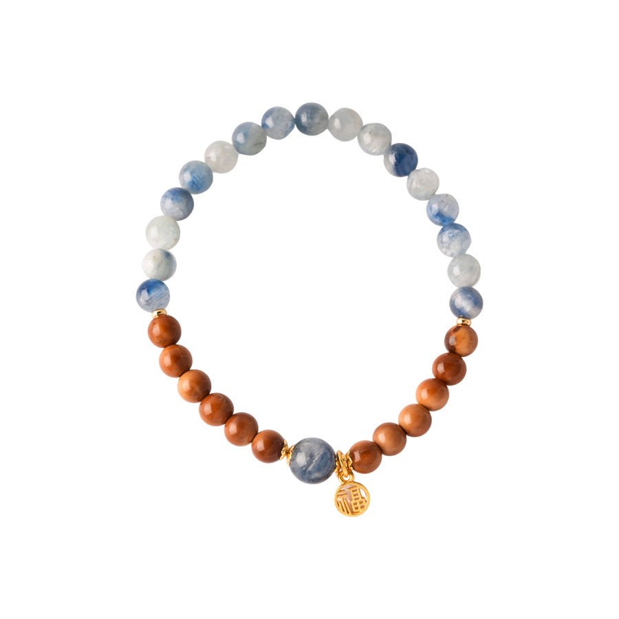 Intuition & Clarity Amethyst & Azurite Bracelet Set - Lunaire Jewelry