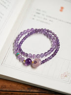 Lavender Haze Amethyst Bracelet - Lunaire Jewelry