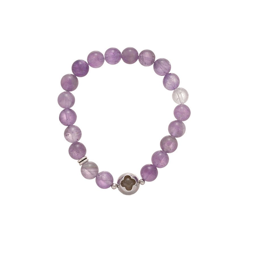 Mystic Amethyst & Golden Crystal Bracelet - Lunaire Jewelry