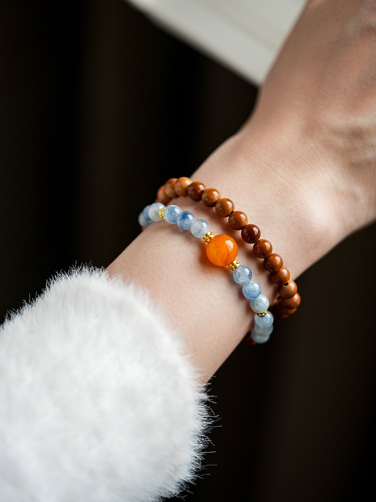 Ocean Jasper Serenity Stacking Bracelet - Lunaire Jewelry
