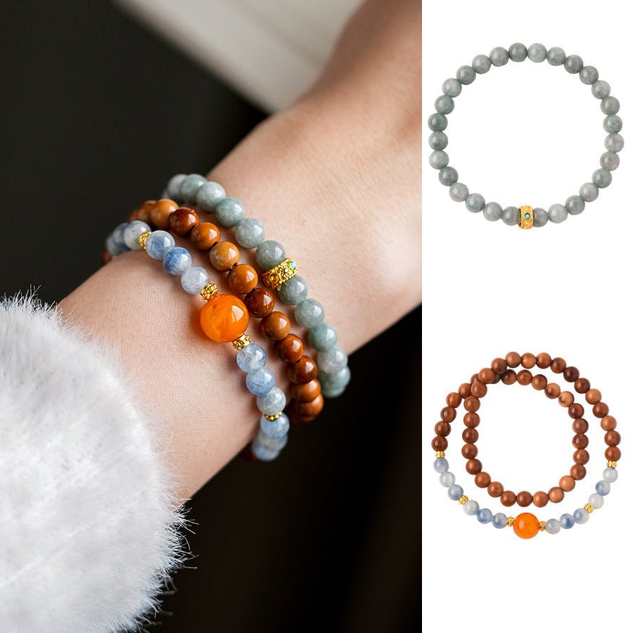 Ocean Jasper Serenity Stacking Bracelet - Lunaire Jewelry