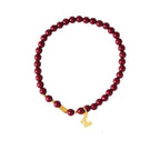 Serene Pearl & Cinnabar Bracelet Set with Jade Charm - Lunaire Jewelry
