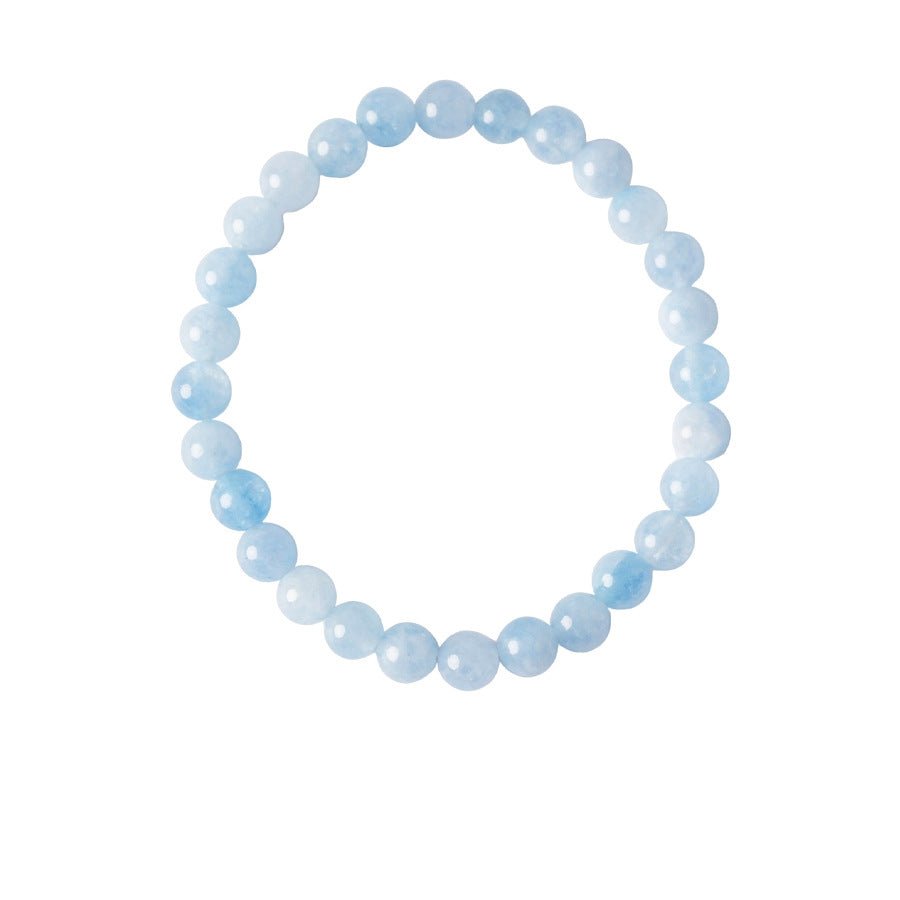 Serene Tide Aquamarine & Clear Crystal Bracelet Set - Lunaire Jewelry