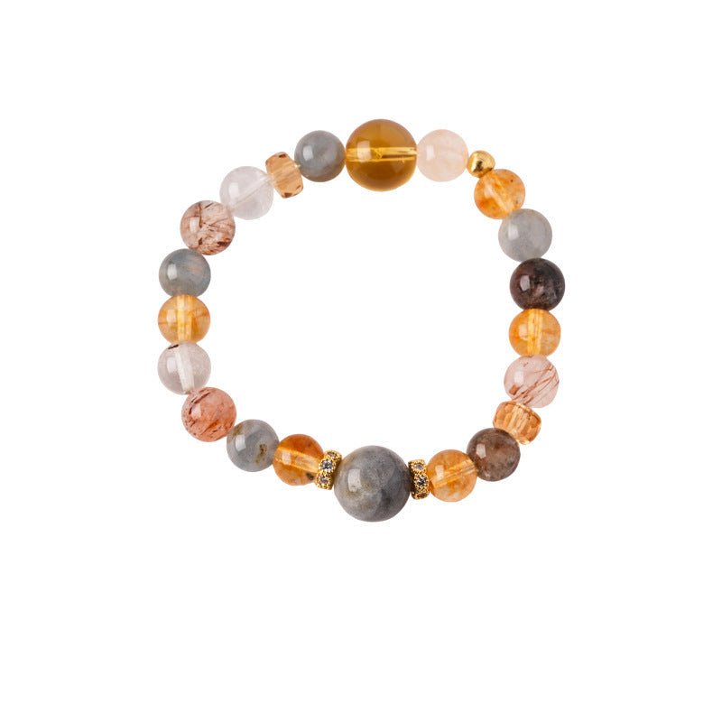 Sunlit Citrine & Clear Quartz Crystal Set - Lunaire Jewelry
