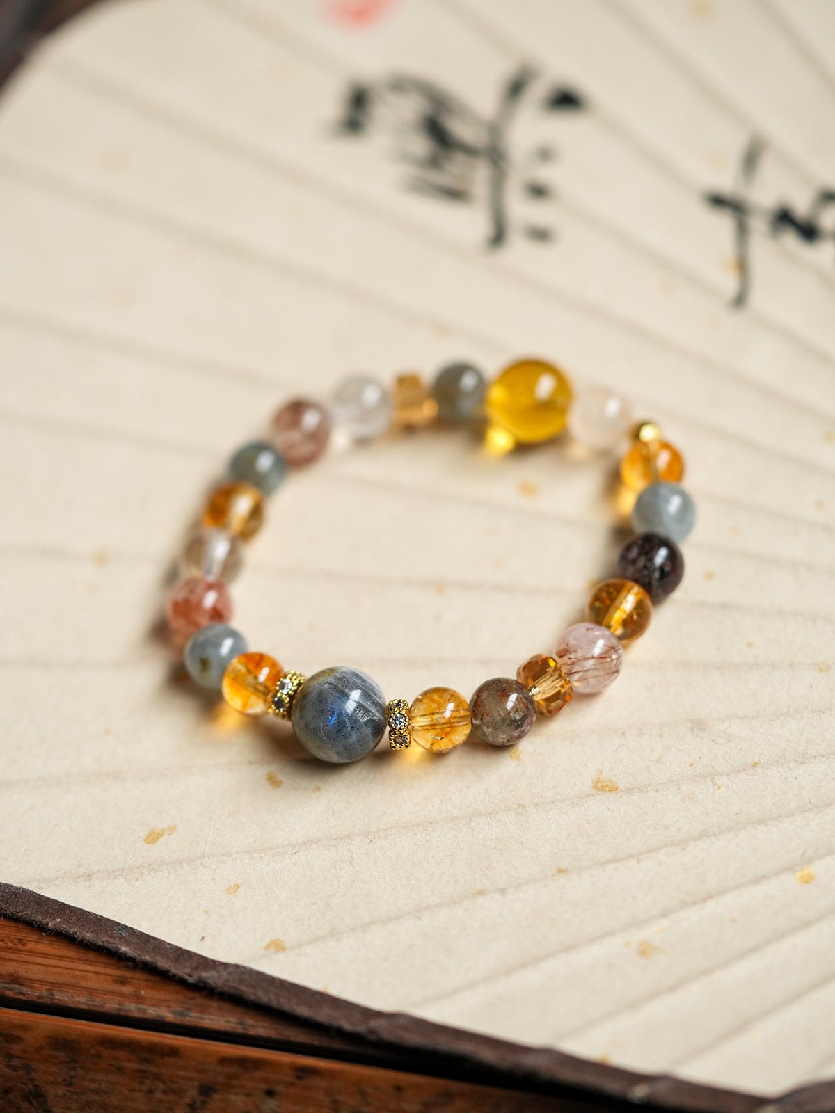 Sunlit Citrine & Clear Quartz Crystal Set - Lunaire Jewelry
