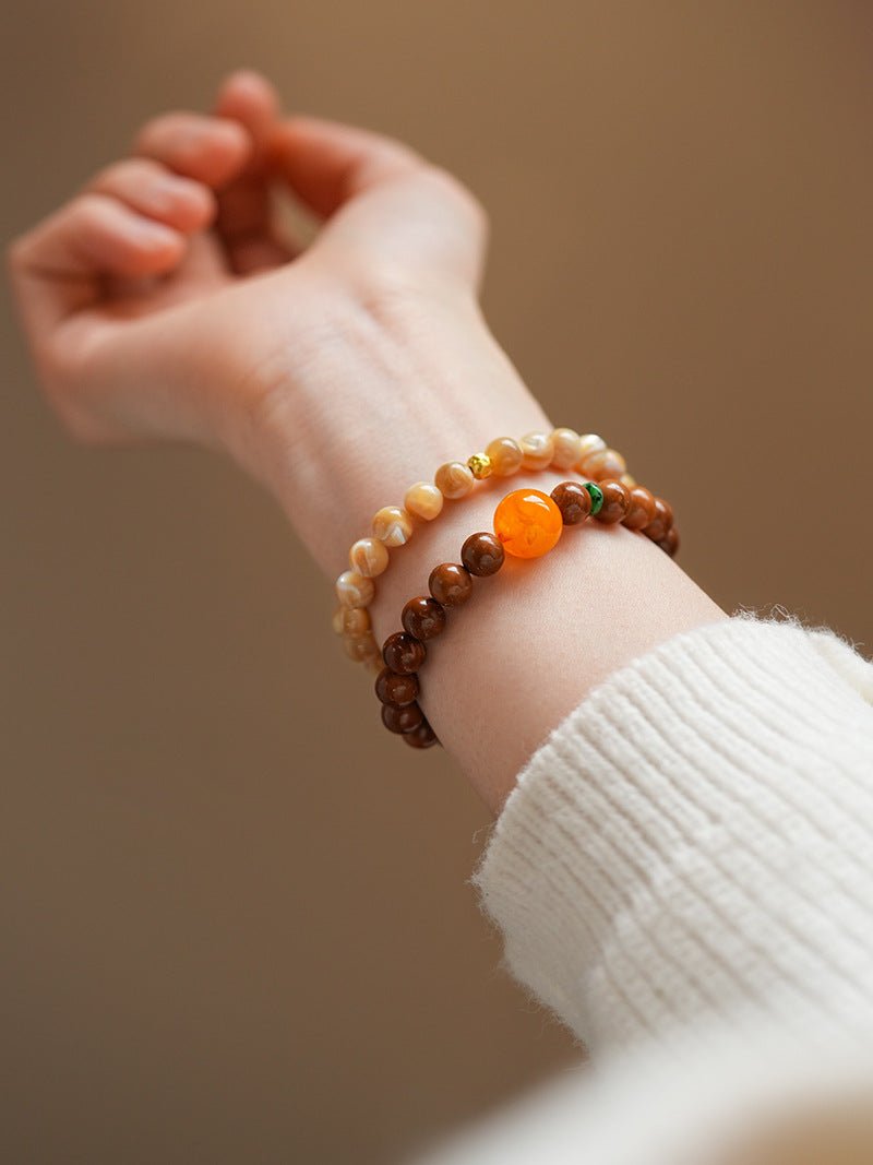 Sunset & Lavender Crystal Bracelet Set - Lunaire Jewelry