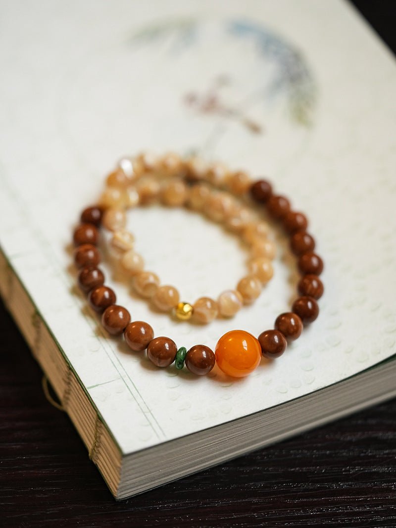 Sunset & Lavender Crystal Bracelet Set - Lunaire Jewelry