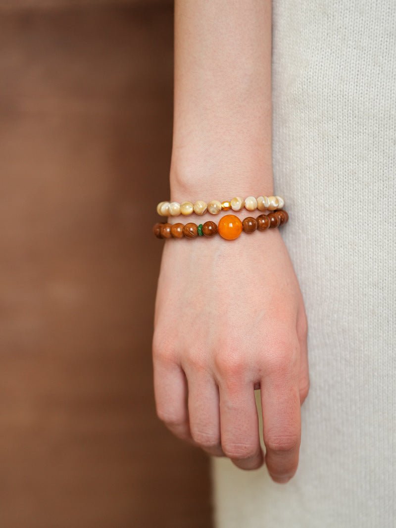 Sunset & Lavender Crystal Bracelet Set - Lunaire Jewelry