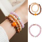 Sunset & Lavender Crystal Bracelet Set - Lunaire Jewelry