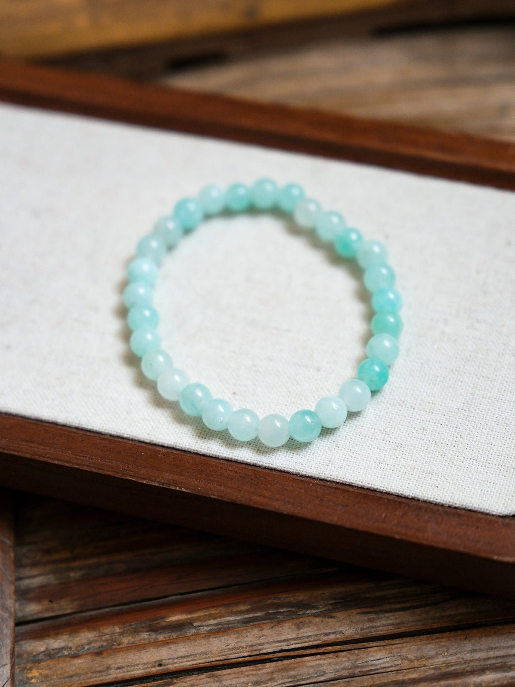 Sweet Strawberry Quartz & Green Jade Bracelet Set - Lunaire Jewelry
