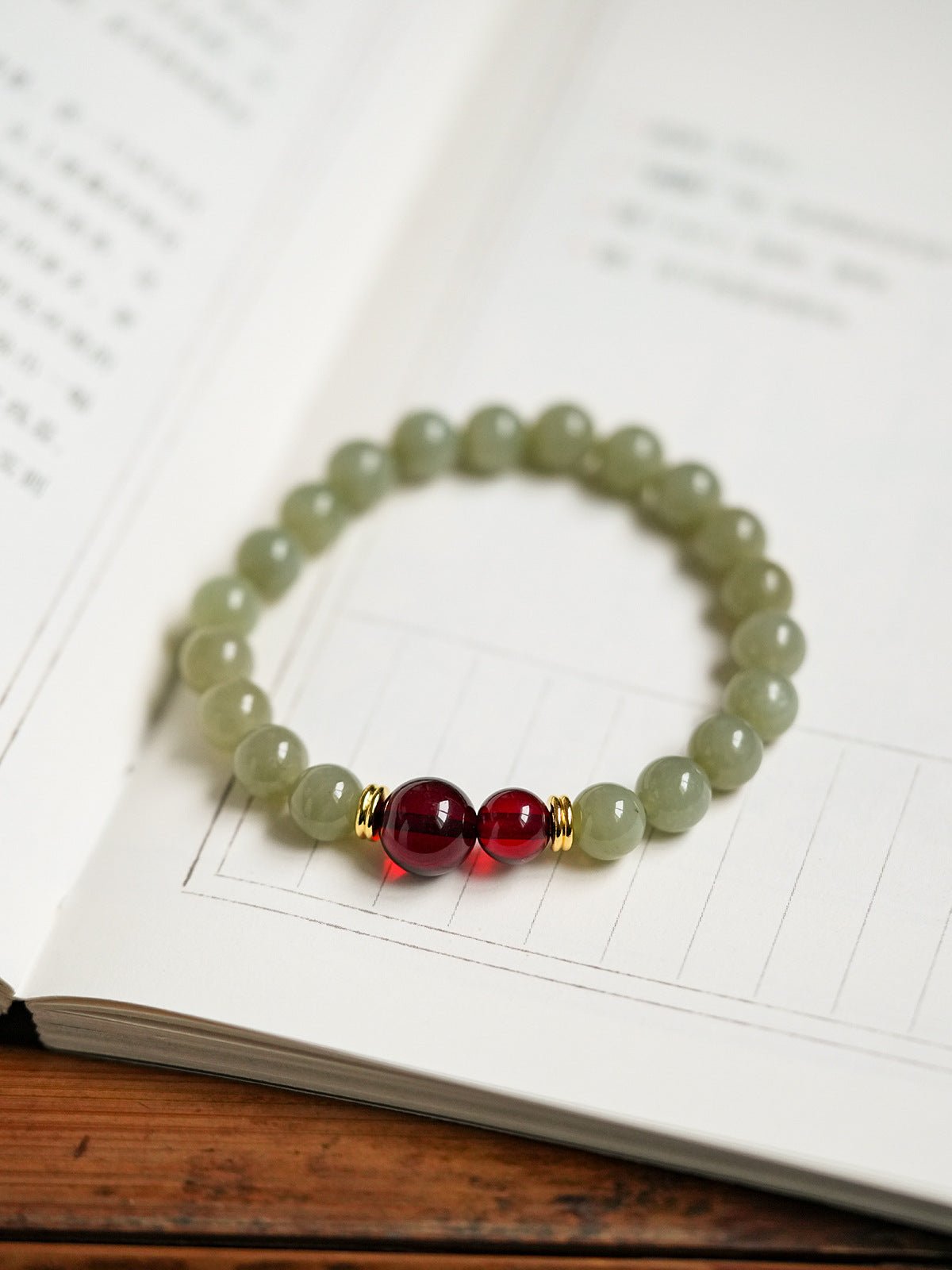 Verdant Harmony Hetian Jade Bracelet - Lunaire Jewelry