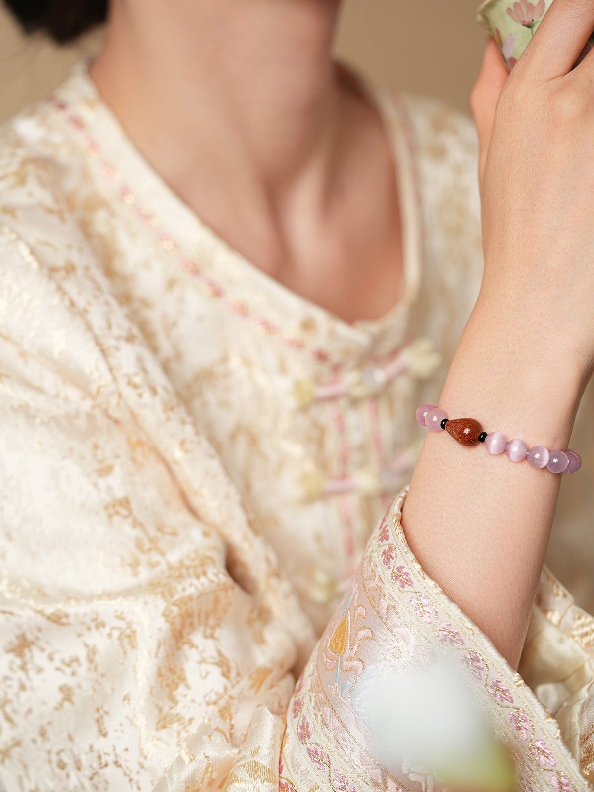 Whispering Lavender Crystal Bracelet Set - Lunaire Jewelry